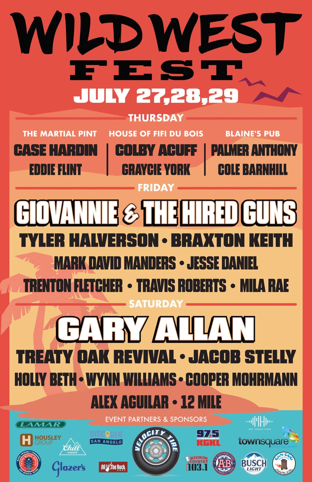 Wild West Fest Poster 2023